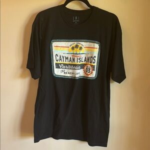 Mi Black Cayman Islands Graphic T-Shirt